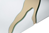 Тумбочка зеркальная с золотым декором Тумбочка зеркальная с золотым декором