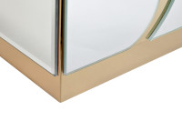 Тумбочка зеркальная с золотым декором Тумбочка зеркальная с золотым декором