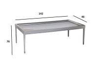 Стол журнальный Mirage серый