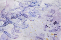 Комплект постельного белья "Фиори" сиренево-белый 145х210см с наволочками 50х70см