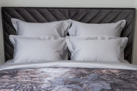 Комплект из 2х наволочек сатиновых 70х70см серый Комплект из 2х наволочек сатиновых 70х70см серый