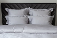 Комплект из 2х наволочек сатиновых 70х70см серый Комплект из 2х наволочек сатиновых 70х70см серый