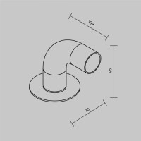 Наземный светильник Sleek O477FL-L2GF3K1 Maytoni Наземный светильник Sleek O477FL-L2GF3K1 Maytoni