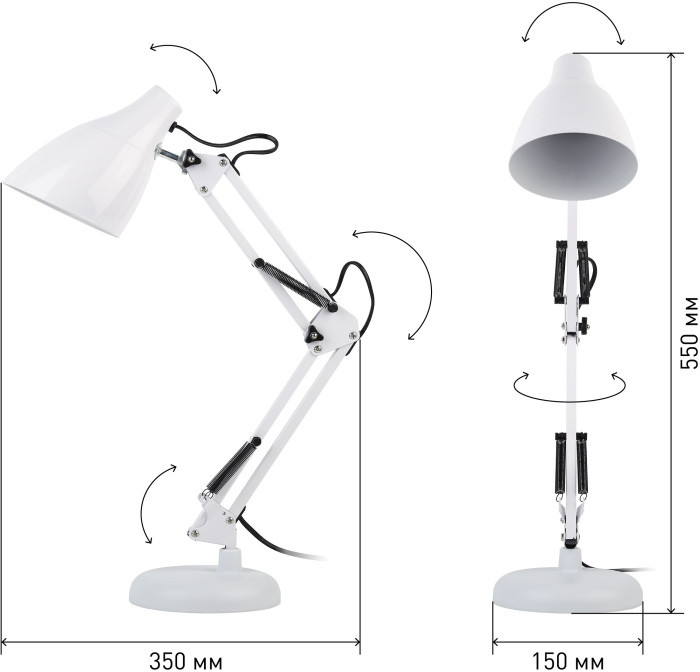 Офисная настольная лампа  N-123-Е27-40W-W ЭРА