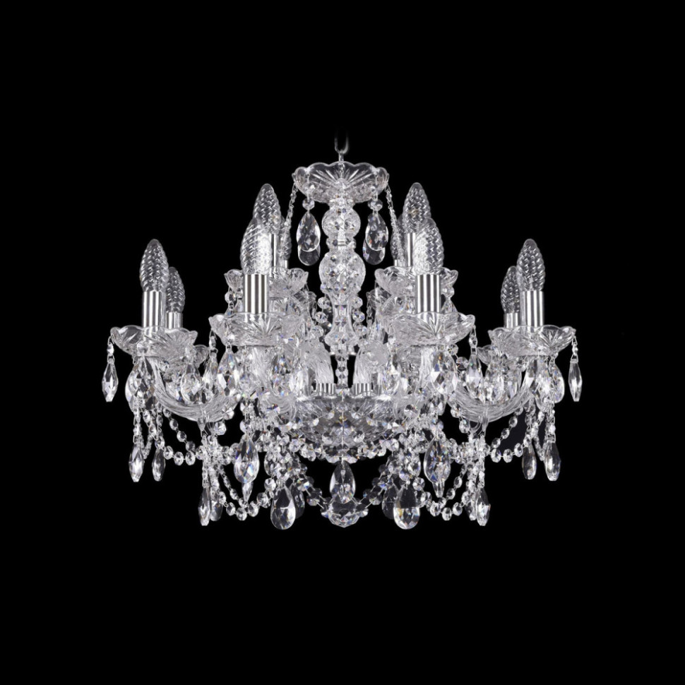 Подвесная люстра 1411 1411/8+4/195 Ni Bohemia