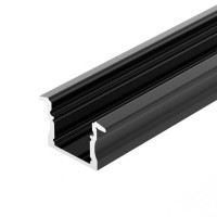 Профиль встраиваемый Arlight LINE-2315-F-2000 ANOD BLACK 044278 Профиль встраиваемый Arlight LINE-2315-F-2000 ANOD BLACK 044278