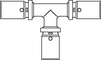 Тройник Oventrop Cofit P 32x32x32