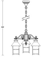 Уличный светильник подвесной 81470/3 Gb Oasis Light Уличный светильник подвесной 81470/3 Gb Oasis Light