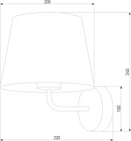 Бра Maja 1880 Maja Grafit TK Lighting