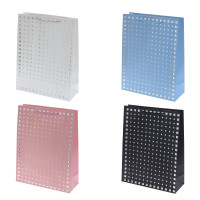 Пакет подарочный L (бумага 210г/м2, блок микс 12шт), L31 W12 H40 см, 4в.