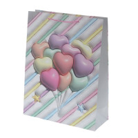 Пакет подарочный L (бумага 210г/м2, блок микс 12шт), L31 W12 H40 см, 4в.