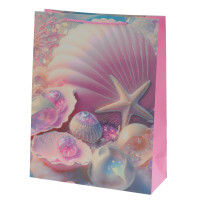 Пакет подарочный L (бумага 210г/м2, блок микс 12шт), L31 W12 H40 см, 4в.