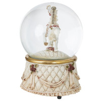 Фигурка декоративная в стекл шаре "Карусель" (ключ, муз,движ), D 10 см, L10 W10 H14 см