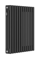 Стальной трубчатый радиатор Kohr Heim 3057/12 секций с боковым подключением 3/4 черный