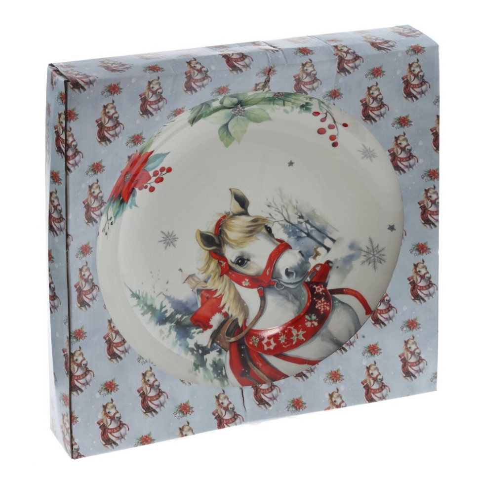 Блюдо "Лошадь", L32,5 W32,5 H5,5 см