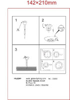 Наземный светильник Solar 33260 Globo