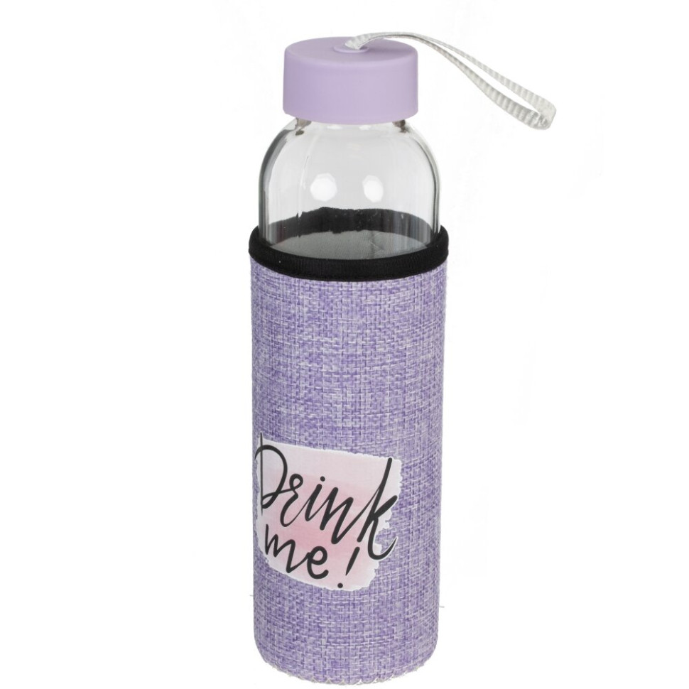 Бутылка, 500 мл, L6,5 W6,5 H22 см, 4в.