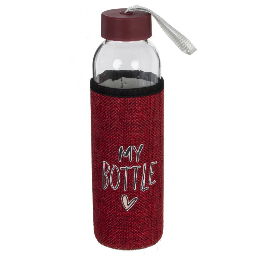 Бутылка, 500 мл, L6,5 W6,5 H22 см, 4в.