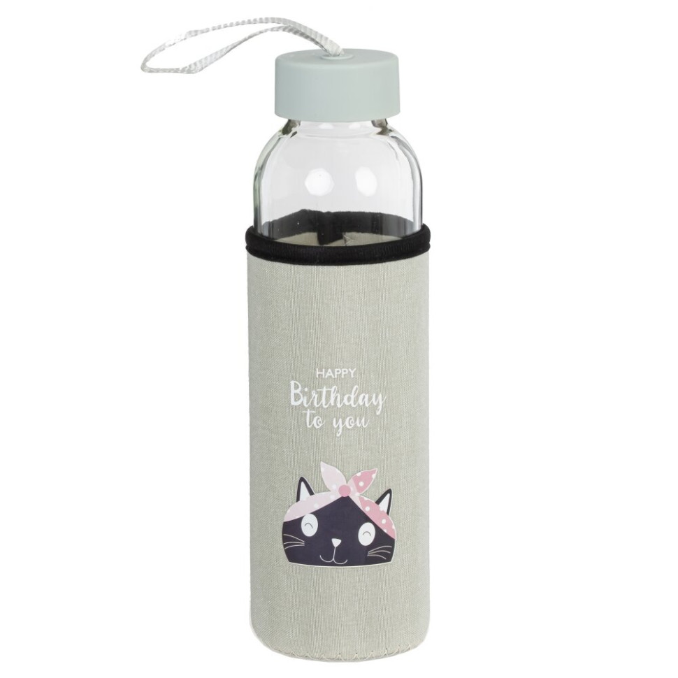 Бутылка, 500 мл, L6,5 W6,5 H22 см, 4в.