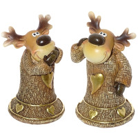 Фигурка декоративная "Олень", L5,5 W5,5 H9 см, 2в.