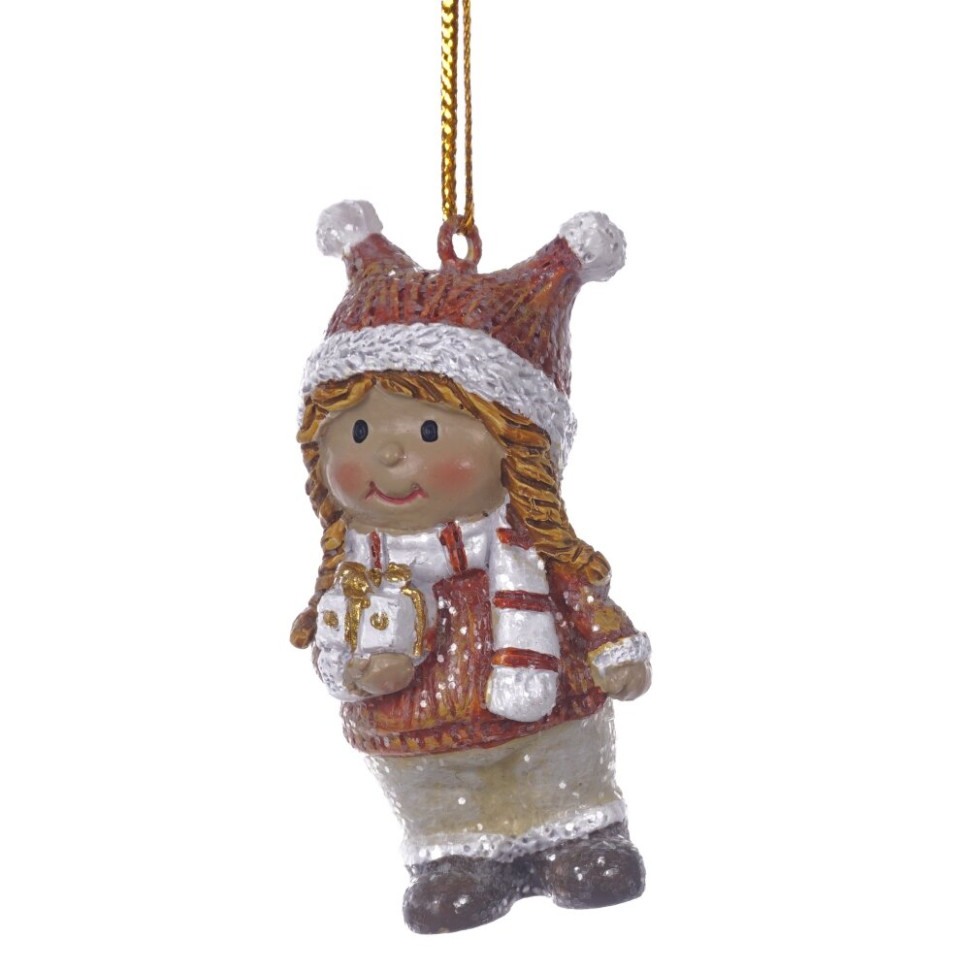 Фигурка декоративная подвесная "Дети",  L3 W2,5 H6,5 см, 2в.