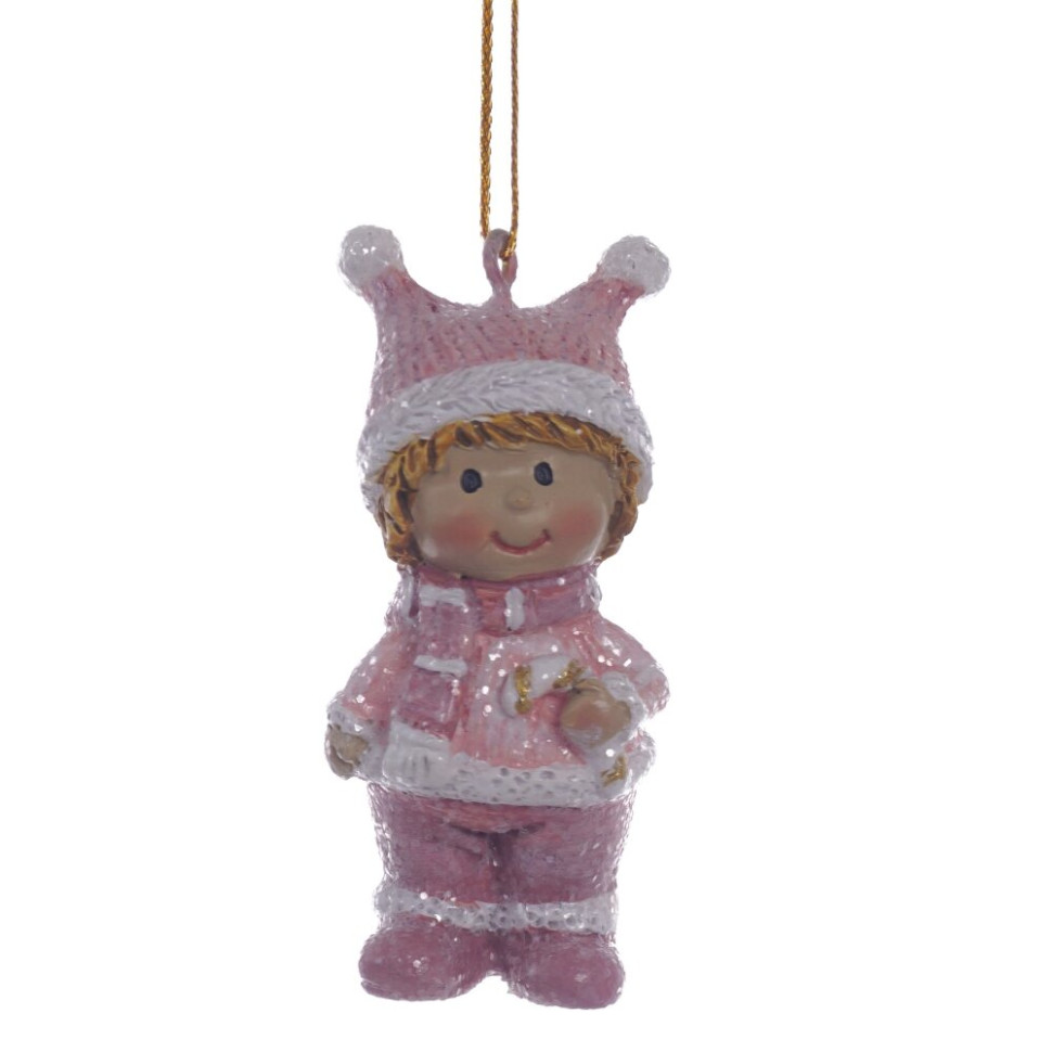 Фигурка декоративная подвесная "Дети",  L3 W2,5 H6,5 см, 2в.