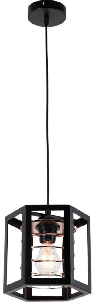 Подвесной светильник  MD.8818-1-P BK+FGD Imex