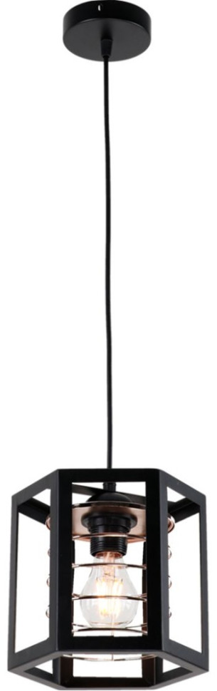 Подвесной светильник  MD.8818-1-P BK+FGD Imex