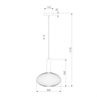 Подвесной светильник Eurosvet 50183/1 прозрачный
