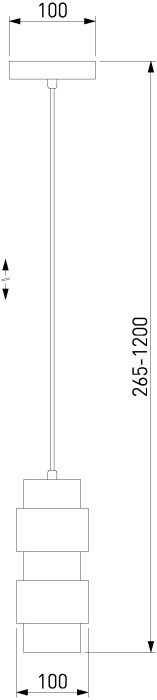 Подвесной светильник Mark 50235/1 латунь Eurosvet
