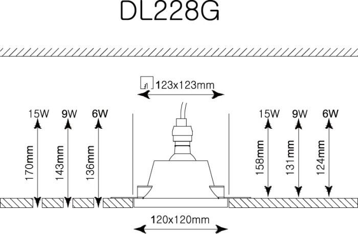 Точечный светильник Elementare DL228G Donolux
