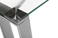 Консоль прозрачное стекло/хром Консоль прозрачное стекло/хром