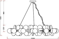 Подвесная люстра Floret ZRS.01201.18 Zortes