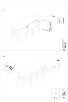Тумба под телевизор с дверцами