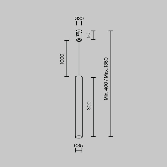 Трековый светильник Focus Led TR155-1-5W3K-BS Maytoni