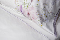Комплект постельного белья "Фиори" сиренево-белый 220х200см с наволочками 50х70см