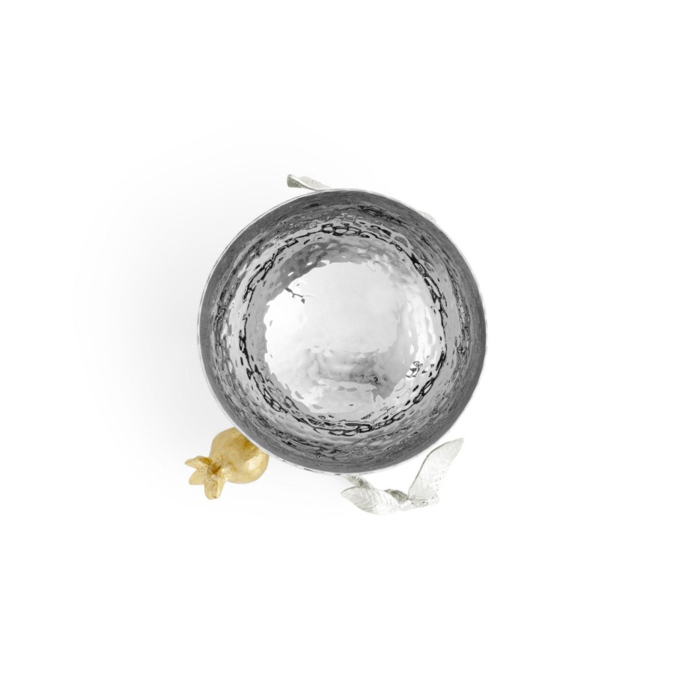 Ваза для конфет на ножке Michael Aram "Pomegranate Silver", 9 см