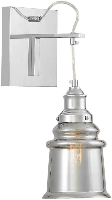 Бра Moletti LDW 6844-1 CHR+GY Lumina Deco