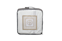 Комплект постельного белья "Арктик" с вышивкой кинг сайз 220х240см серый