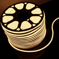 Гибкий неон LS 001 220V 9,6 IP67 Гибкий неон 220V 9,6W 120Led 2835 IP67 односторонний теплый белый, 50 м Elektrostandard