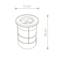 Встраиваемый светильник уличный Picco 9104 Nowodvorski