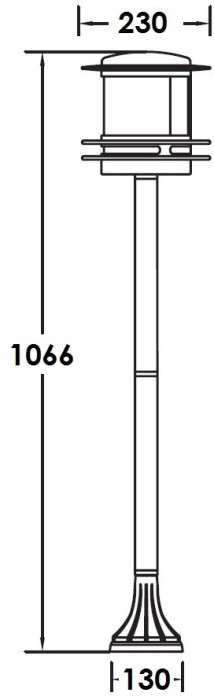 Наземный фонарь TOKIO 68306 Bl opal Oasis Light