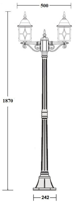 Наземный фонарь TALLIN 1L 64308A Gb Oasis Light