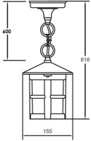 Уличный светильник подвесной CORDOBA 15805 Gb Oasis Light Уличный светильник подвесной CORDOBA 15805 Gb Oasis Light