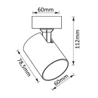 Спот Crystal Lux CLT 017CW1R WH Спот Crystal Lux CLT 017CW1R WH