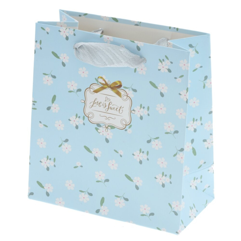 Пакет подарочный XS (бумага 230г/м2, блок микс 12шт), L14 W8 H15 см, 4в.