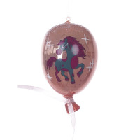 Украшение новогоднее "Воздушный шарик с лошадкой", L7 W7 H11 см