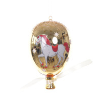 Украшение новогоднее "Воздушный шарик с лошадкой", L7 W7 H11 см