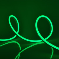 Светодиодная лента Neon ULS-N11-2835-120LED/m-8mm-IP67-DC24V-10W/m-15M-GREEN катушка в герметичной упаковке Uniel
