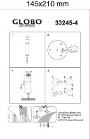 Наземный светильник Solar 33245-4 Globo